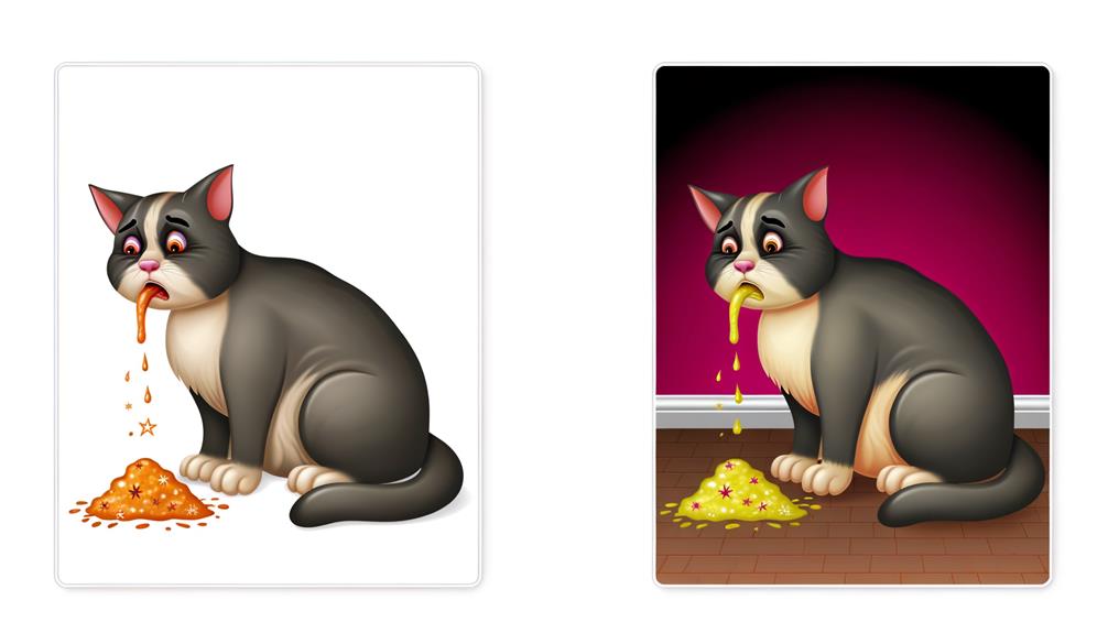 cat vomiting normal vs abnormal