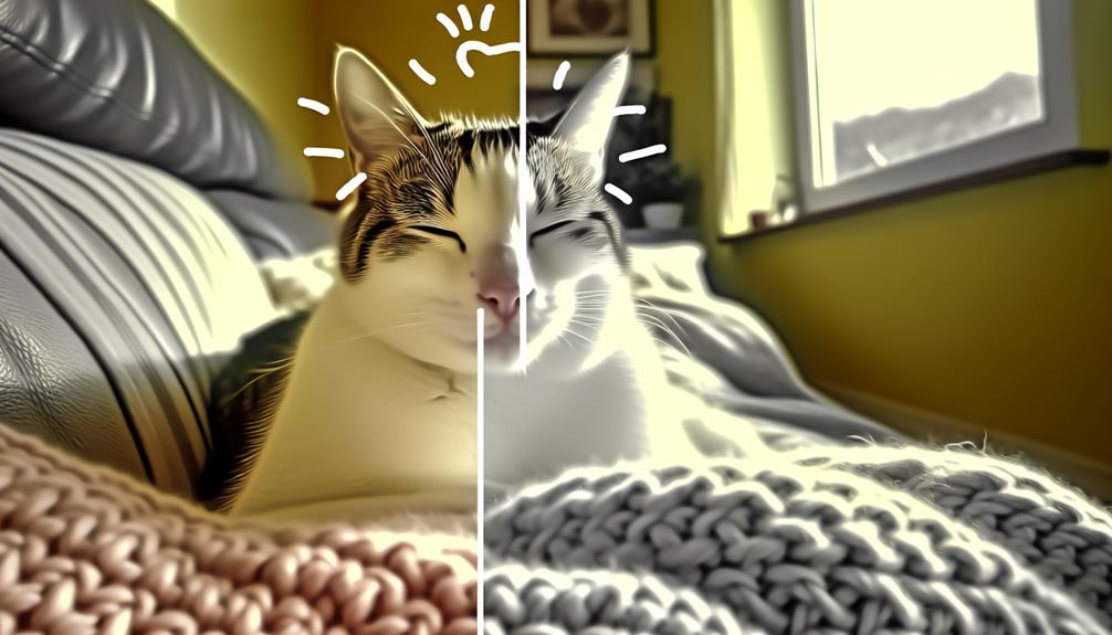 cats displaying happy behavior