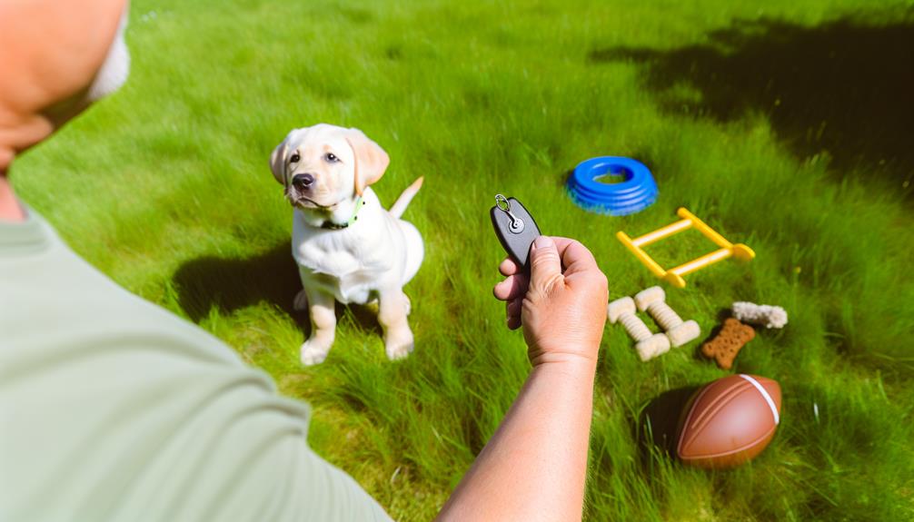 dog training with labradors
