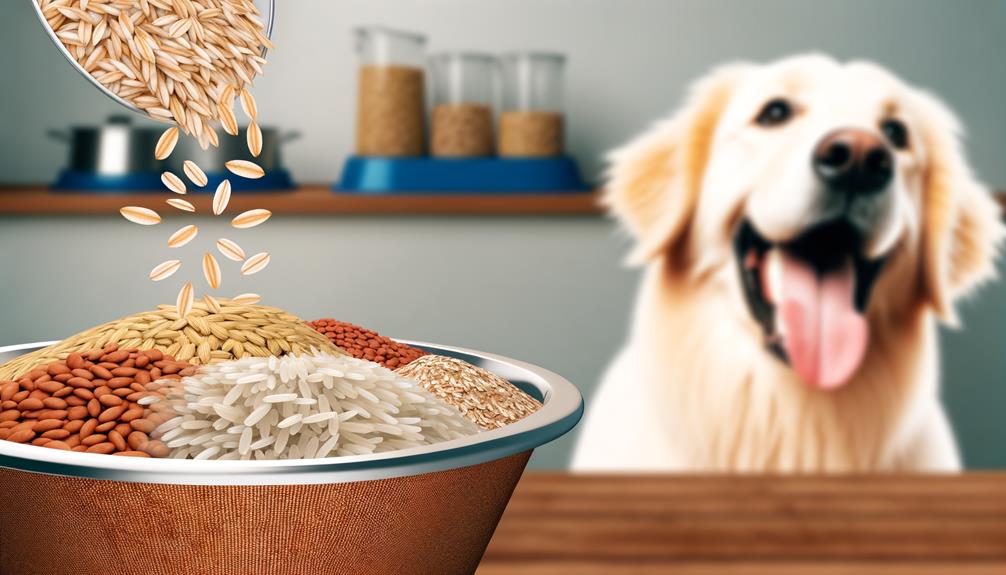 feeding dogs nutritious grains