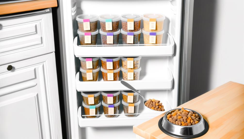 homemade dog food storage