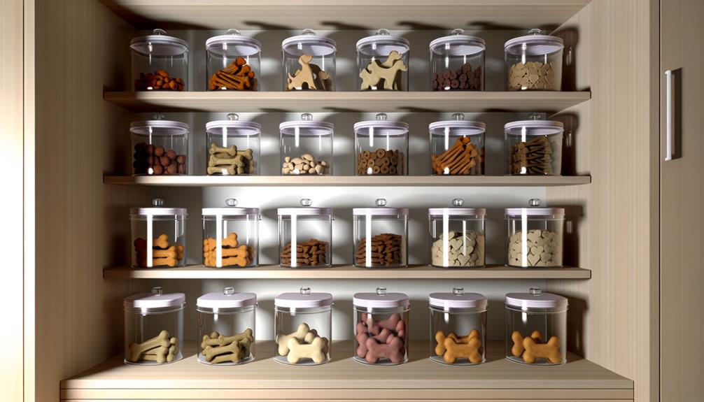homemade dog treats storage