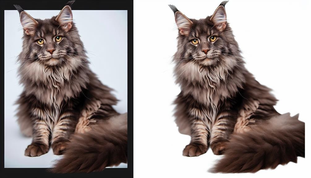 large fluffy domestic cat