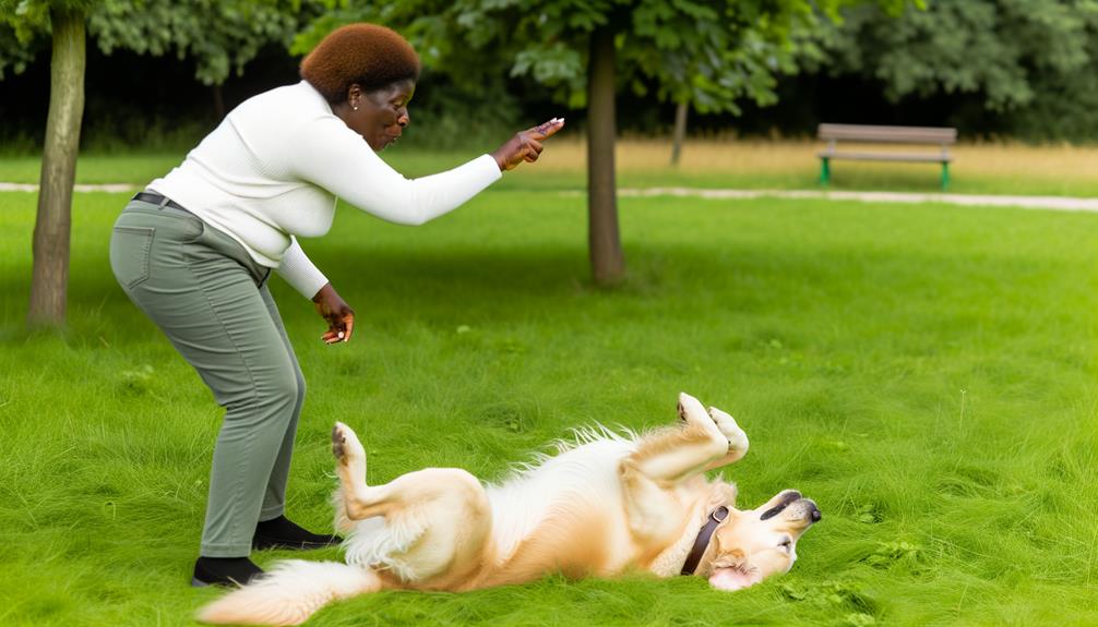 play dead training fun