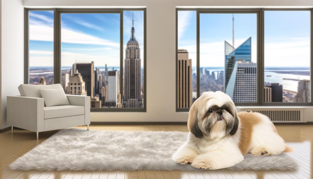 sleeping shih tzu peacefully